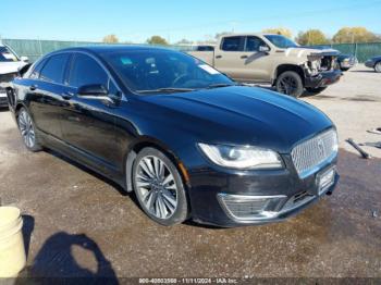  Salvage Lincoln MKZ