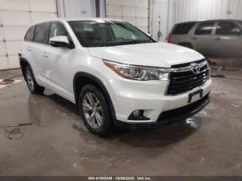  Salvage Toyota Highlander