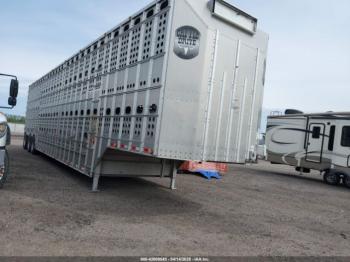  Salvage Merritt Equipment Co Livestock Trailer