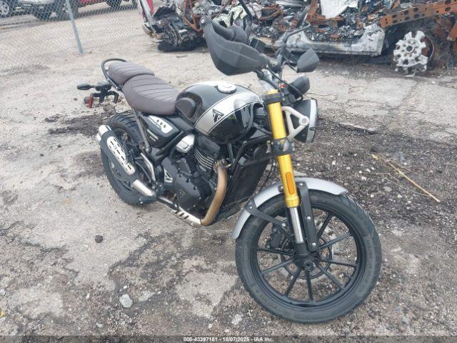  Salvage Triumph Motorcycle Scrambler