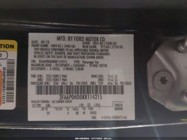 Ford Fusion Se Image 15