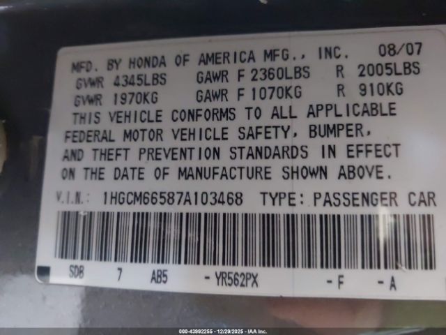 Honda Accord 3.0 Ex Image 6